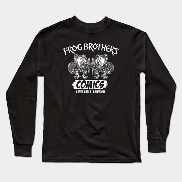 Frog Brothers Comics (Black Print) Long Sleeve T-Shirt by Miskatonic Designs